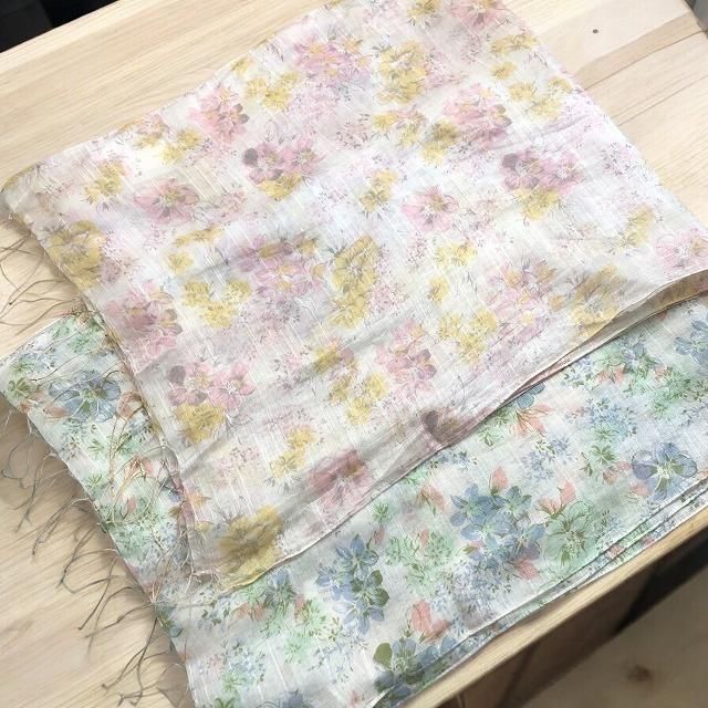 ルル メリー 花柄フリンジマット 玄関マット ローズ柄 フロア ルドゥーテ エントランス マット L