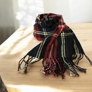 <img class='new_mark_img1' src='https://img.shop-pro.jp/img/new/icons2.gif' style='border:none;display:inline;margin:0px;padding:0px;width:auto;' />å ե󥸥ȡ롡TARTAN CHECK FRINGE STOLE