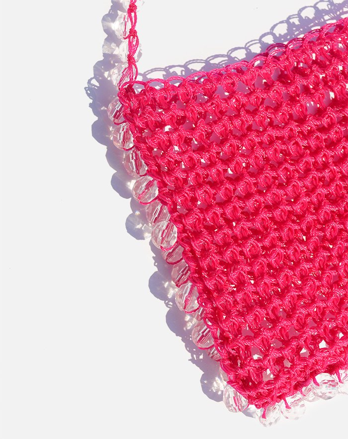 CIANSUMI beaded bag - Pink - - MARCOMONDE