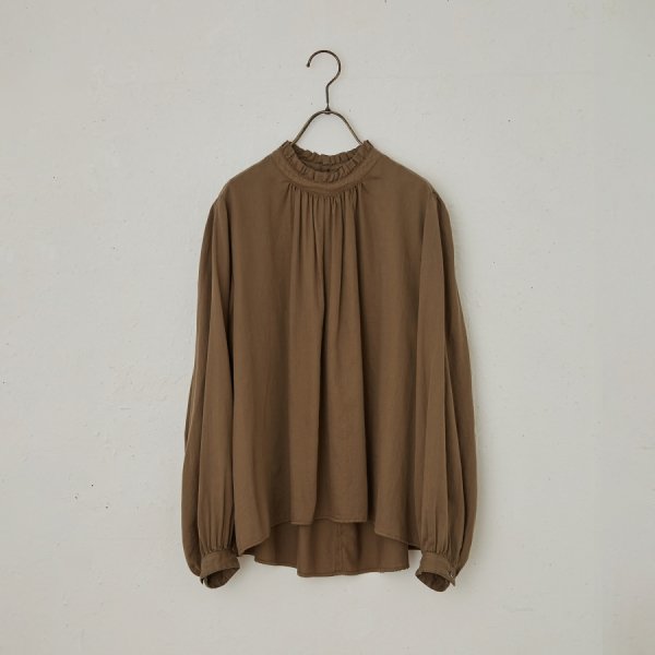 frilled pullover blouse
