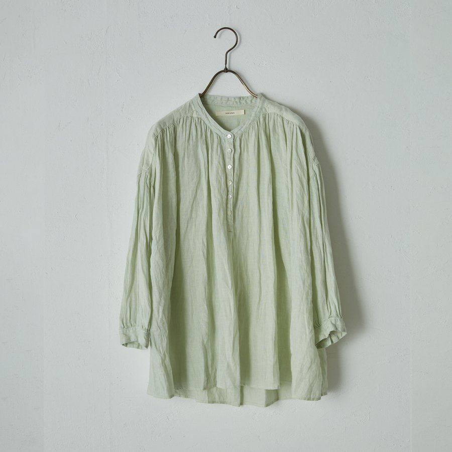 front-gathered blouse - IKKUNA OFFICIAL ONLINE STORE