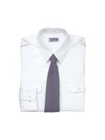 カッターシャツ（Yシャツ） 肩章付長袖カッターシャツ（タフナシャツ）ホワイト