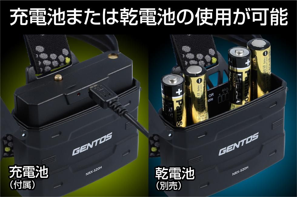 NRシリーズ NRX-520H GENTOS ジェントスヘッドライト - 【公式通販】消防グッズ通販の【消防ユニフォーム】