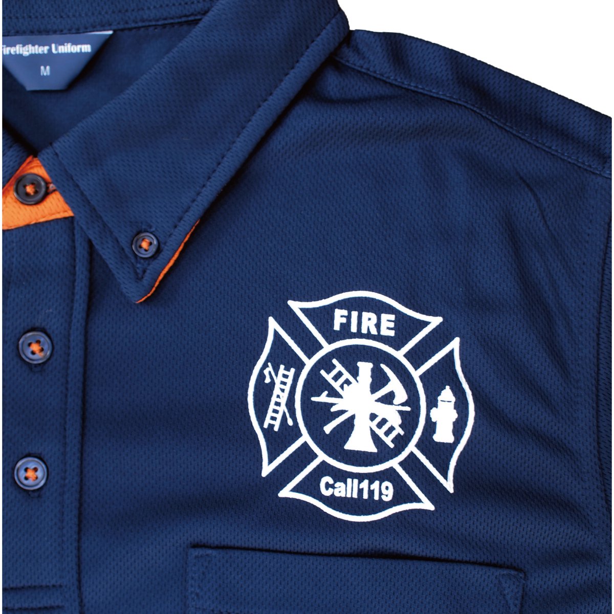 【左胸ロゴ入り】消防ポロシャツ（半袖　消臭機能付き） - 【公式通販】消防グッズ通販の【消防ユニフォーム】