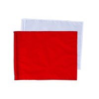 操法用火点標的 紅白手旗　小　30×40cm