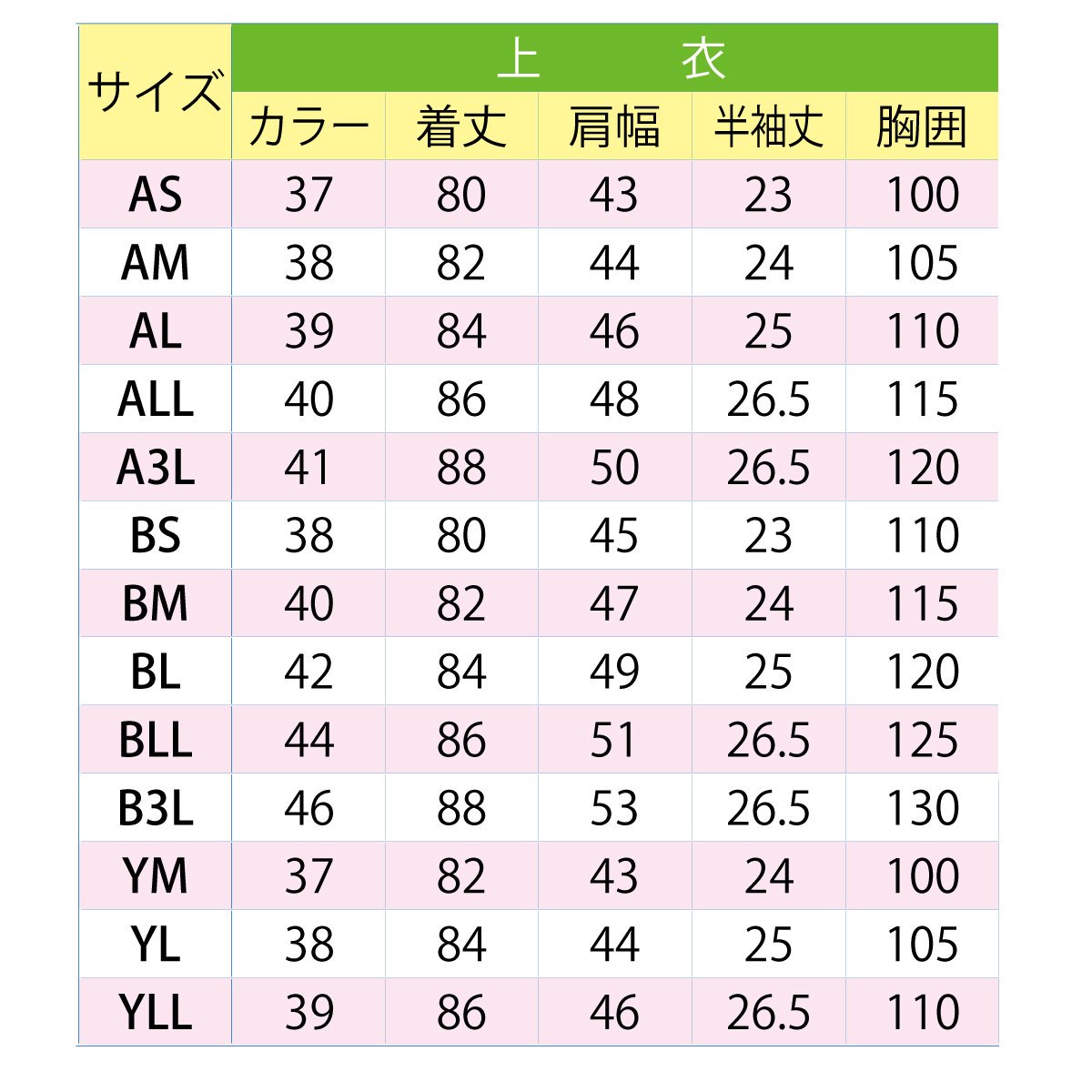 服 サイズ 複雑 abll bb9