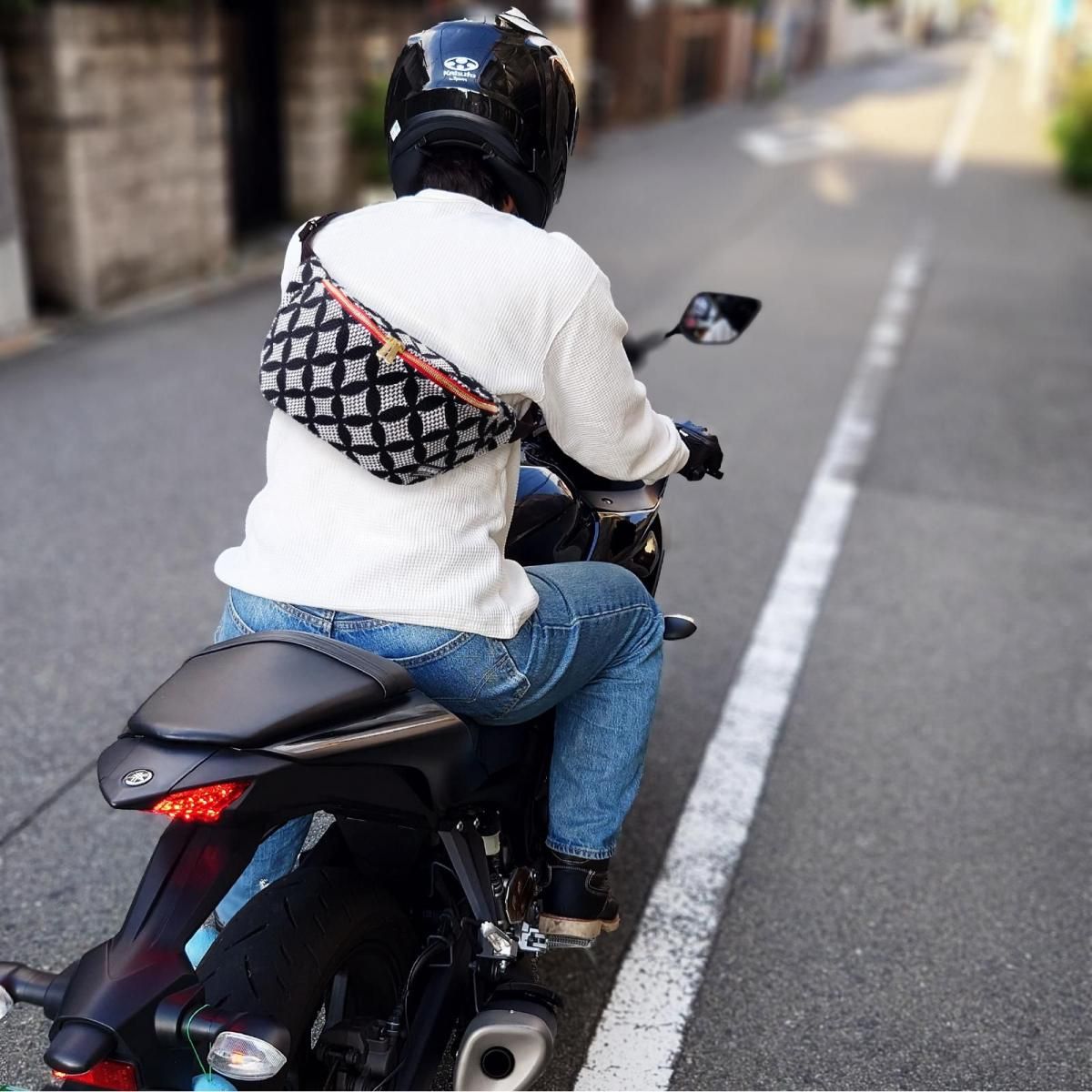 YOKARO ボディーバッグ二重刺子 七宝柄 - 消防ユニフォーム