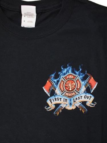 消防Tシャツ First In Last Out - 消防ユニフォーム 【公式オンラインショップ】