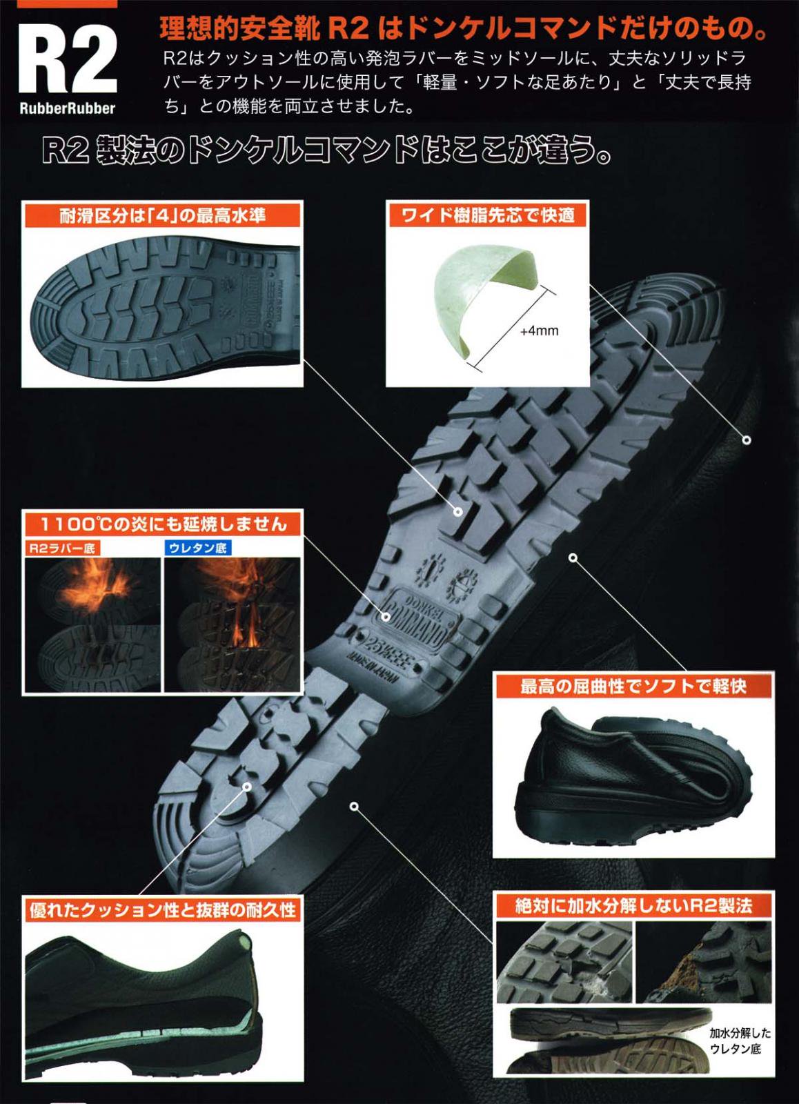 ドンケル 安全靴　コマンド R2-54   25.0cm