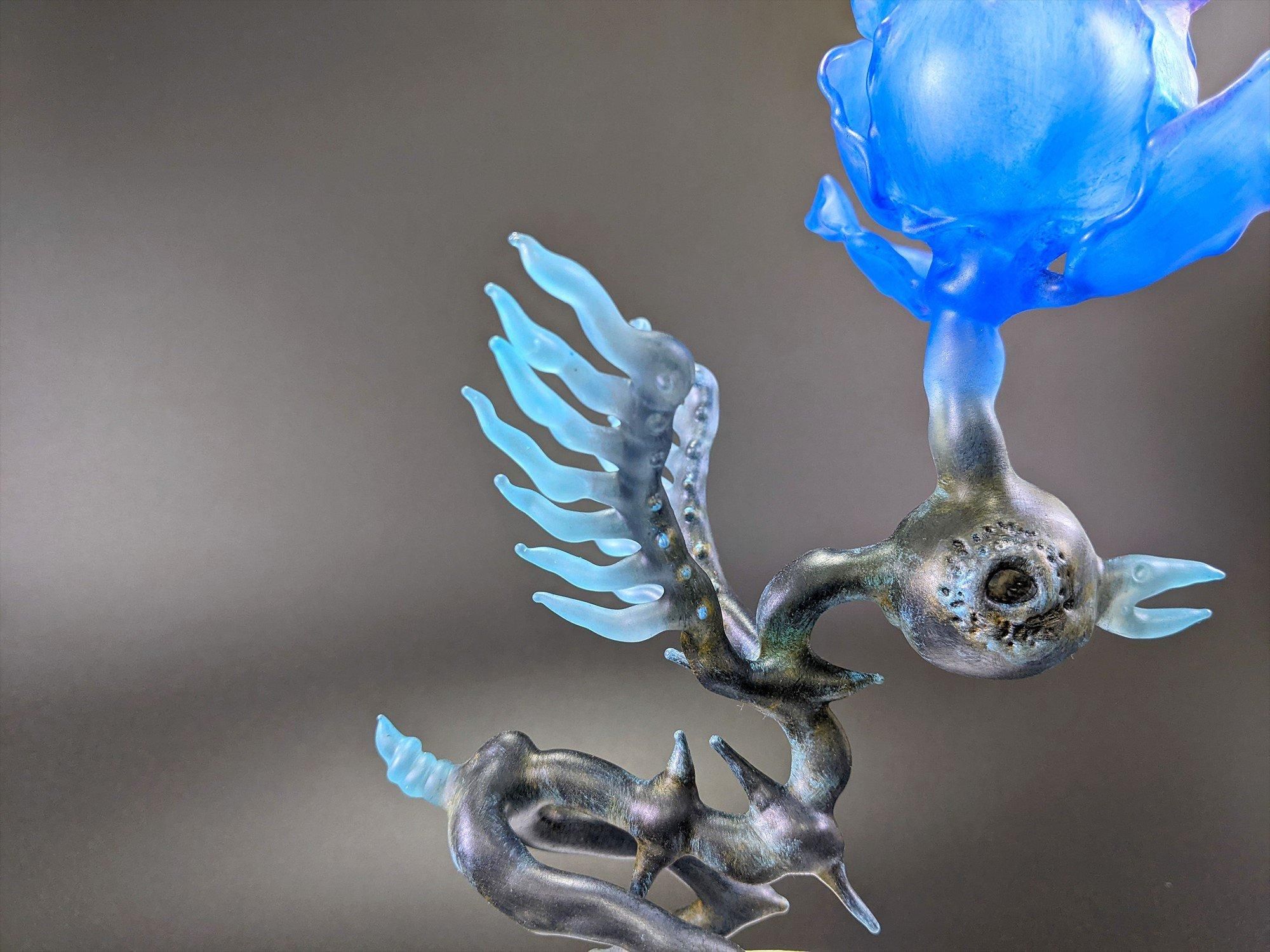 手代木チカ 立体造形作品『午前四時の吐息』 tc-21 - 【Glass