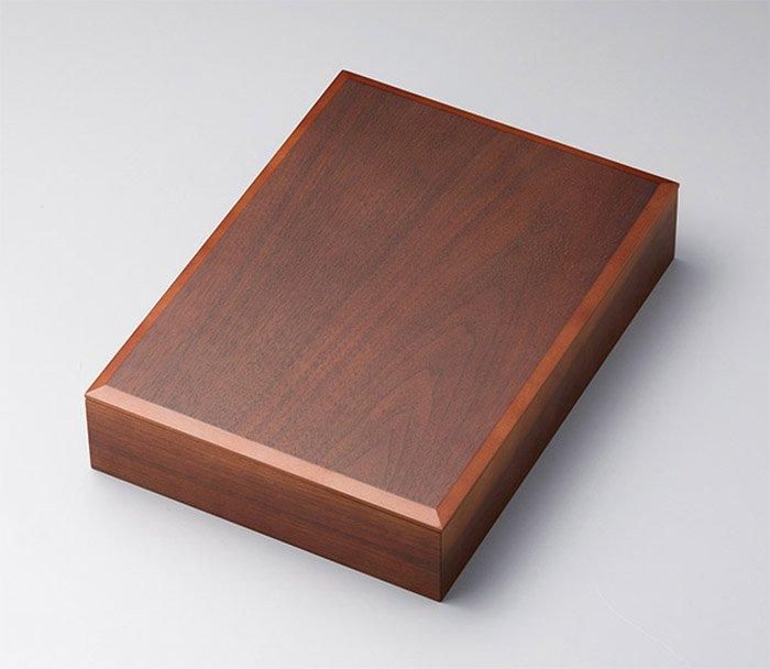 カジュアル漆器 お料理箱 蓋付き弁当 ウォールナット