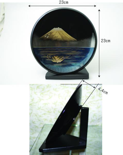 漆器贈答品に飾り皿　鏡富士の柄は最適です　世界文化遺産登録　日本製 送料無料 - こだわり汁椀・ランチョンマットを通販で | 越前塗の通販『うるし工芸  藤』