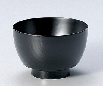 振袖汁椀　黒は手に取りやすい形です　日本製 送料無料/工芸品/通販/漆器/