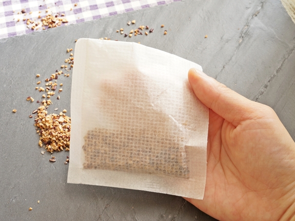 ノンカフェイン　ポリフェノール含有　ＯＳＫべっぴん国産小豆茶　ティーバッグ　メッシュ素材採用　画像