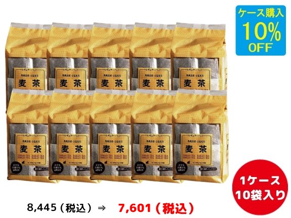 レギュラー麦茶（全温度用） ティーバッグ100Ｐ【OSK 小谷穀粉】｜ノンカフェインのお茶・健康茶の通販は山本園t-net（ティーネット）