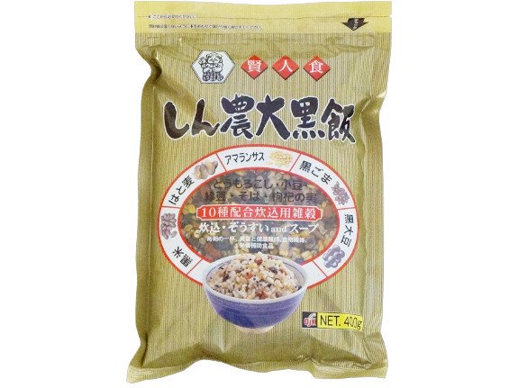 【クリポス】しん農大黒飯 400g【小谷穀粉 OSK】｜ノンカフェインのお茶・健康茶の通販は山本園t-net（ティーネット）