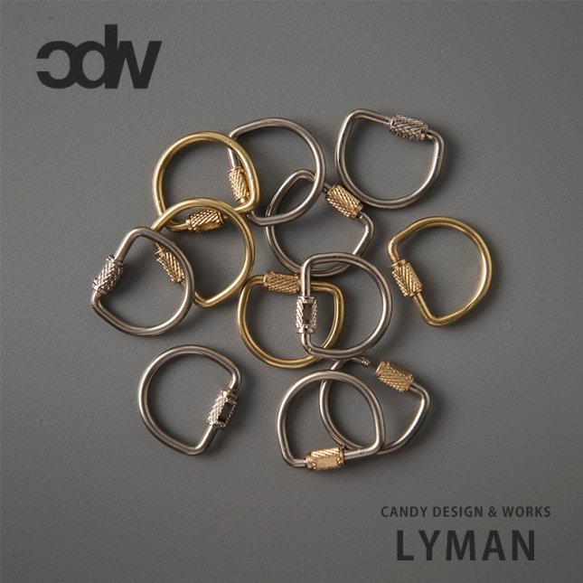 CANDY DESIGN & WORKS LYMAN | 真鍮製キーリング 3pcsパック