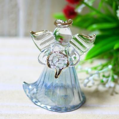 ガラスのangel ミニ 四葉bl 天然石アクセサリー 天使雑貨 Angel Stone ガラスのangel ミニ 四葉bl 天然石アクセサリー 天使雑貨 Angel Stone