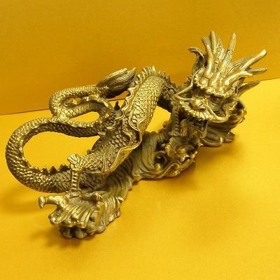 銅製・特大龍「右向き」 銅製・特大龍「右向き」 銅製 五寸漢龍（右向き） - 天然石