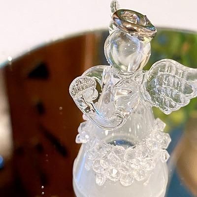 ガラスのangel T クリア祈り 天然石アクセサリー 天使雑貨 Angel Stone ガラスのangel T クリア祈り 天然石アクセサリー 天使雑貨 Angel Stone