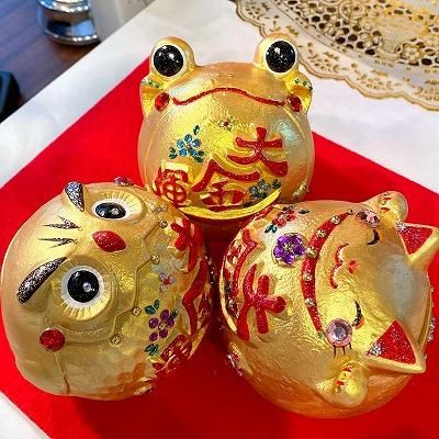 ぐでねこ『10月☆⑥天然石ゴールドストーン』 ネコ ねこ 猫 誕生石 バースデーストーン ネックレス K10YG/PG