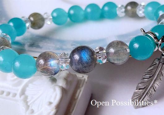 ★特別ご提供★希望の石☆【アマゾナイト『ホープストーン』ラウンド連】❤ アマゾナイトシリカ天然石ブレスレット・パワーストーン*Grace Soul Stone*