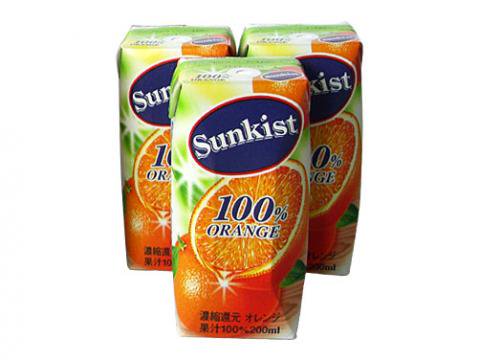 サンキスト100%オレンジ (200ml)
