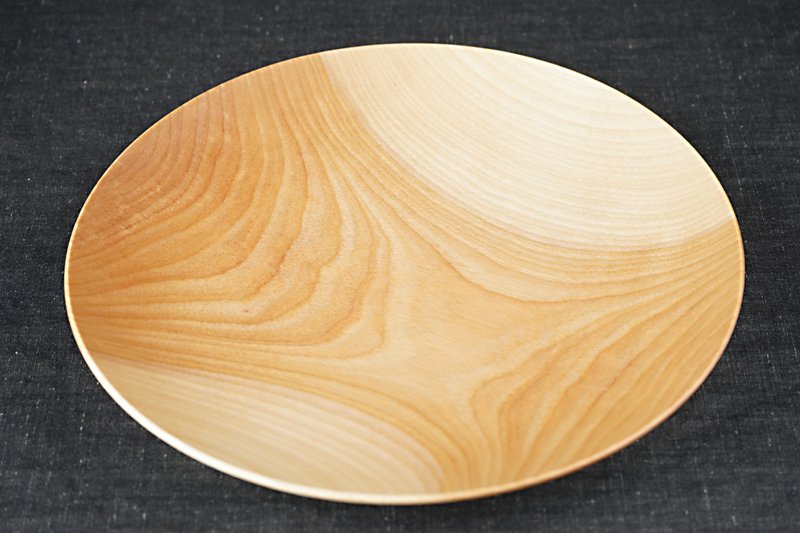 平木皿（24cm） - 食卓に木の器を迎えませんか？ 北海道から素敵なうつわをお届けします。 SnowWood OnlineShop