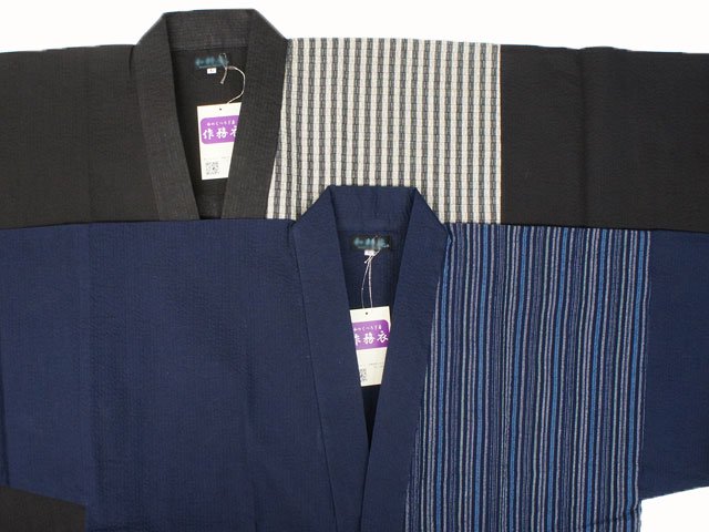 夏用 高級しじら織りデザイン作務衣 (綿100％) - さむえ専門店