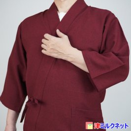 ポリエステル１００％ 作務衣 黒 【日本製】 - さむえ専門店