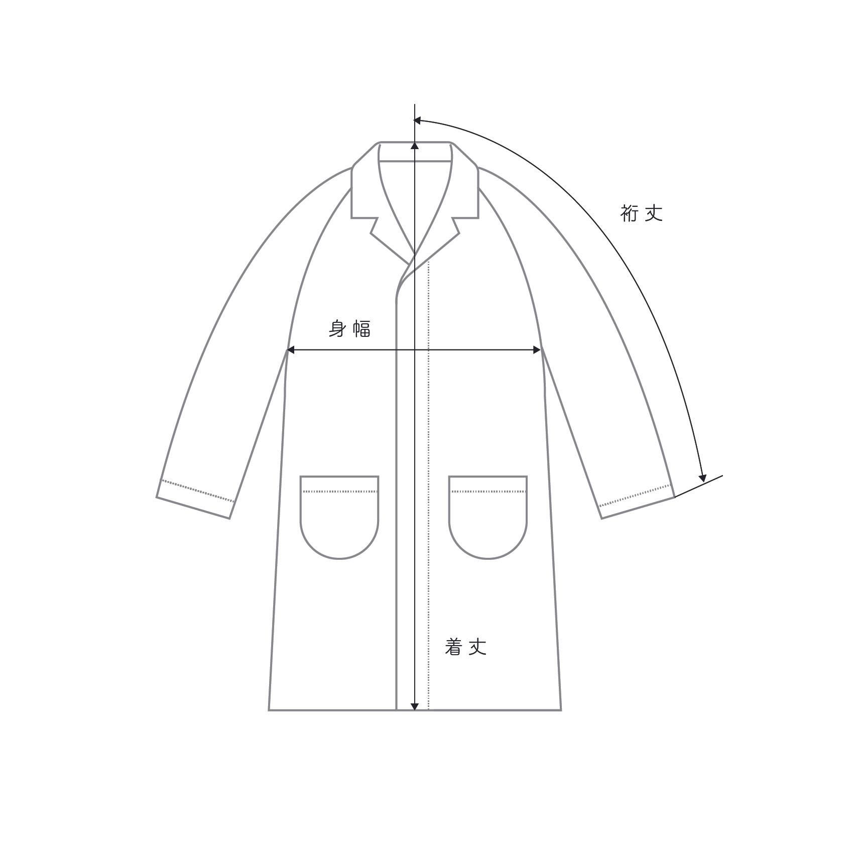 Size guide - TROUPE ONLINE SHOP - COMOLI AURALEE Graphpaper NEAT