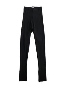 AURALEE women'sHIGH GAUGE RIB SLIT TIGHTS (BLACK)