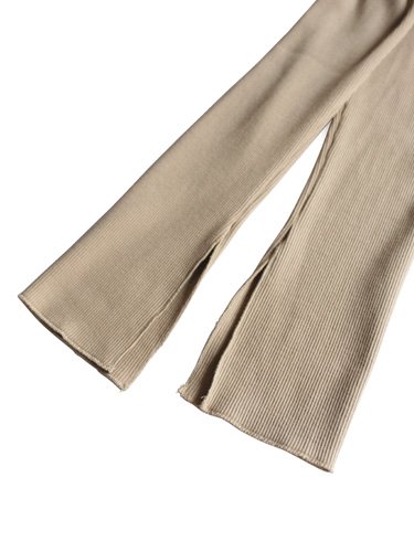 【AURALEE women's】HIGH GAUGE RIB SLIT TIGHTS (KHAKI BEIGE) - TROUPE ONLINE  SHOP - COMOLI AURALEE Graphpaper NEAT Hender Scheme 通販