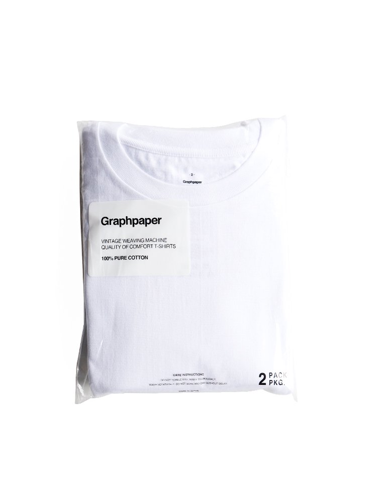 Graphpaper / 2-PACK CREW NECK TEE (WHITE) - TROUPE ONLINE SHOP - COMOLI  AURALEE Graphpaper NEAT Hender Scheme 通販