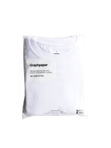 【Graphpaper】2-PACK CREW NECK TEE (WHITE)