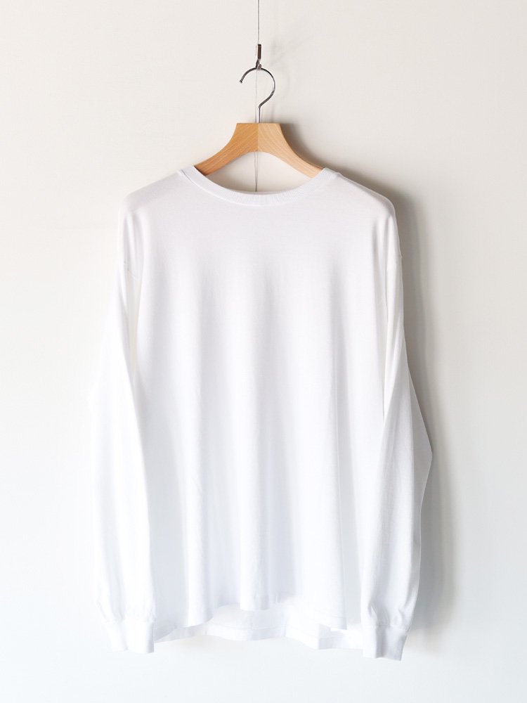 AURALEE men's / LUSTER PLAITING L/S TEE (WHITE) - TROUPE ONLINE SHOP -  COMOLI AURALEE Graphpaper NEAT Hender Scheme 通販