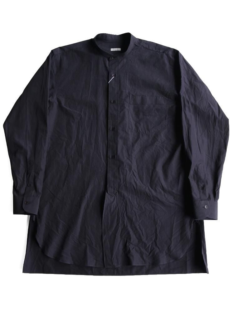 COMOLI / バンドカラーシャツ (NAVY) - TROUPE ONLINE SHOP - COMOLI