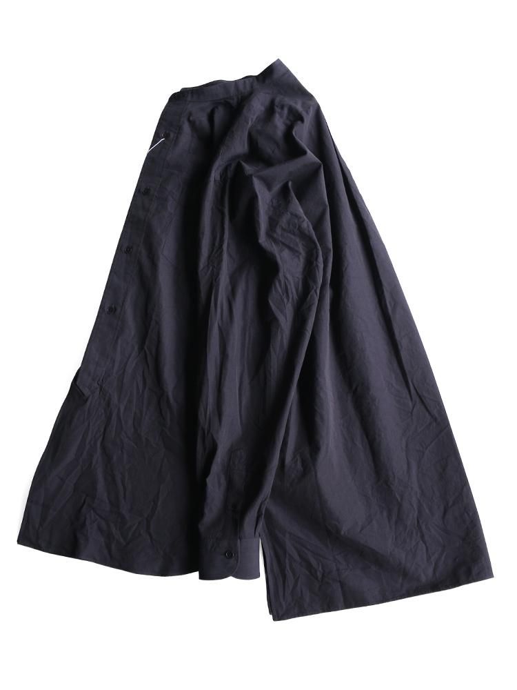 COMOLI / バンドカラーシャツ (NAVY) - TROUPE ONLINE SHOP - COMOLI