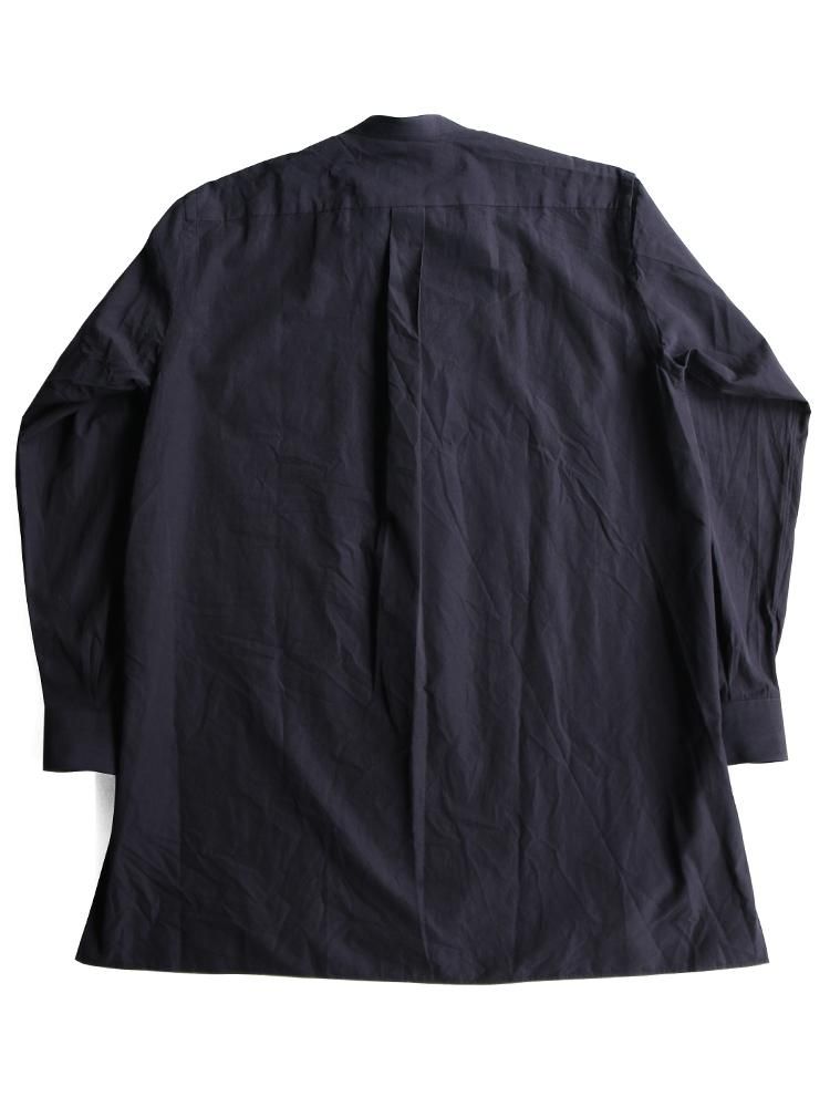 COMOLI / バンドカラーシャツ (NAVY) - TROUPE ONLINE SHOP - COMOLI