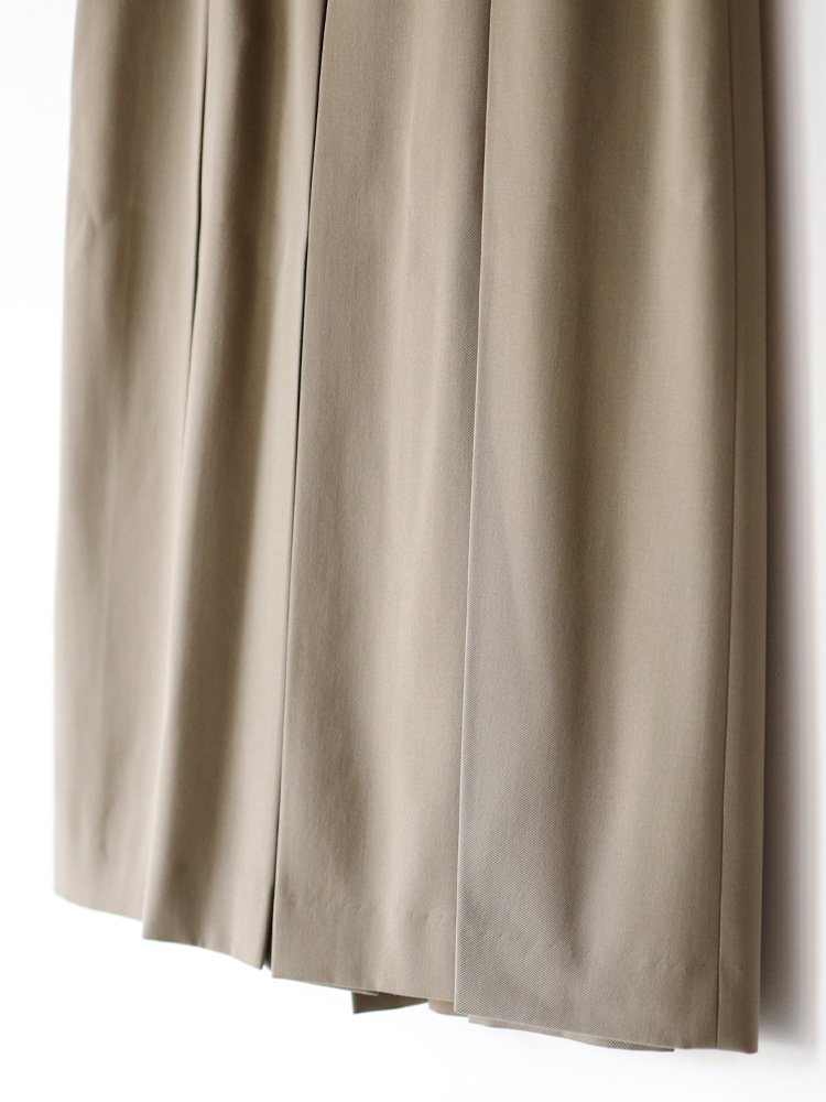 AURALEE women's / LIGHT WOOL MAX GABARDINE SKIRT (KHAKI) - TROUPE