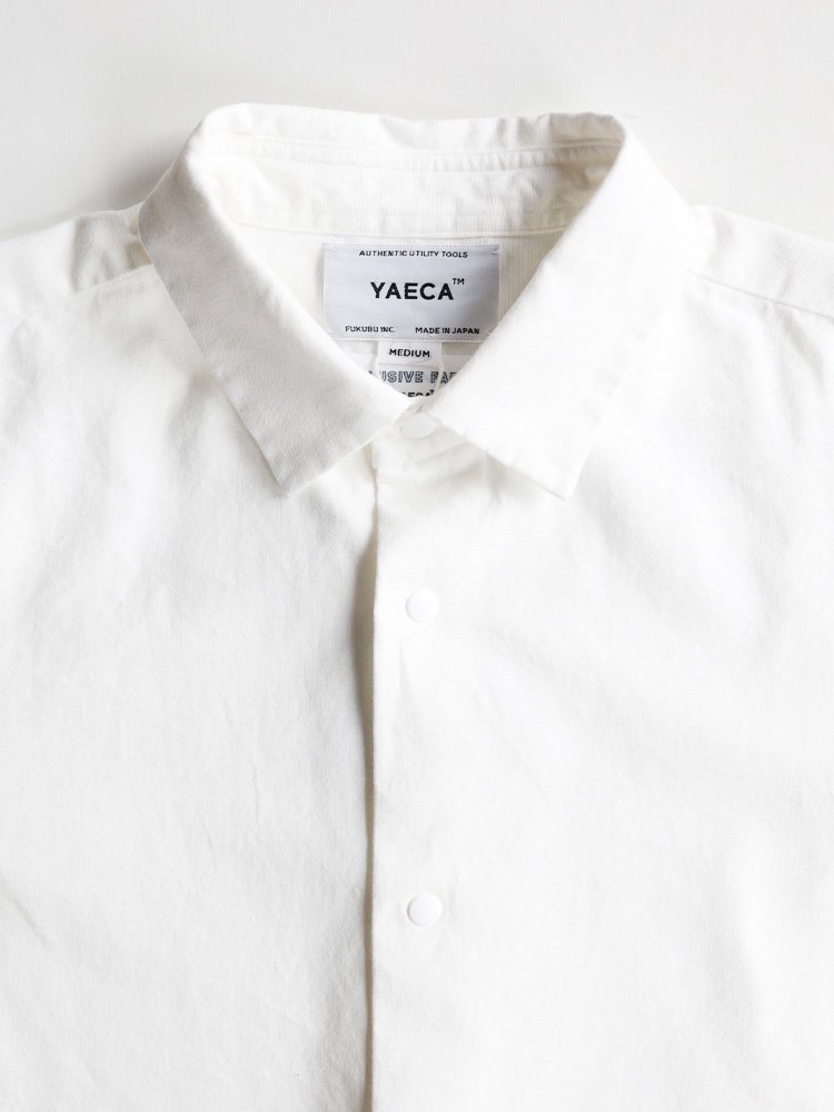 YAECA women's】COMFORT SHIRT RELAX LONG (WHITE) - TROUPE ONLINE