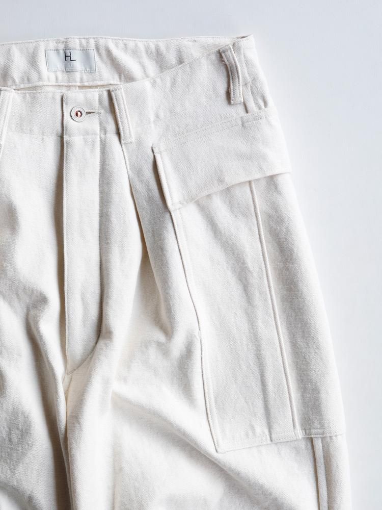 HERILL】HL DENIM CARGO PANTS (NATURAL) - TROUPE ONLINE SHOP