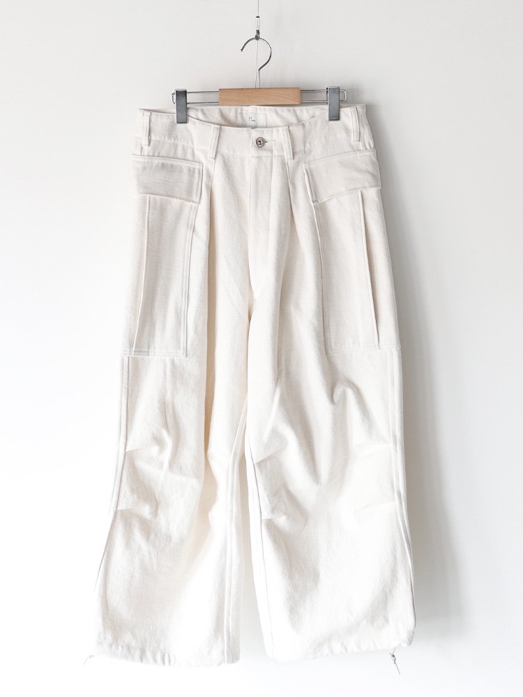 HERILL】HL DENIM CARGO PANTS (NATURAL) - TROUPE ONLINE SHOP