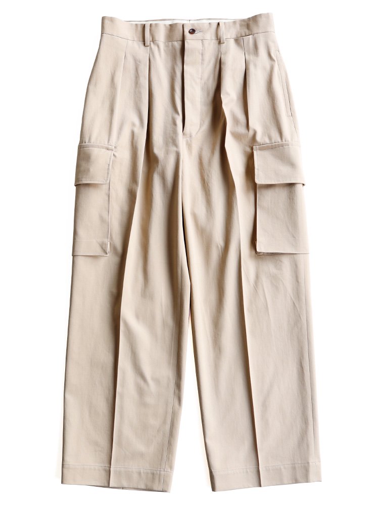 【HERILL】EGYPTIAN COTTON CARGO PANTS (BEIGE) - TROUPE ONLINE SHOP - COMOLI  AURALEE Graphpaper NEAT Hender Scheme 通販