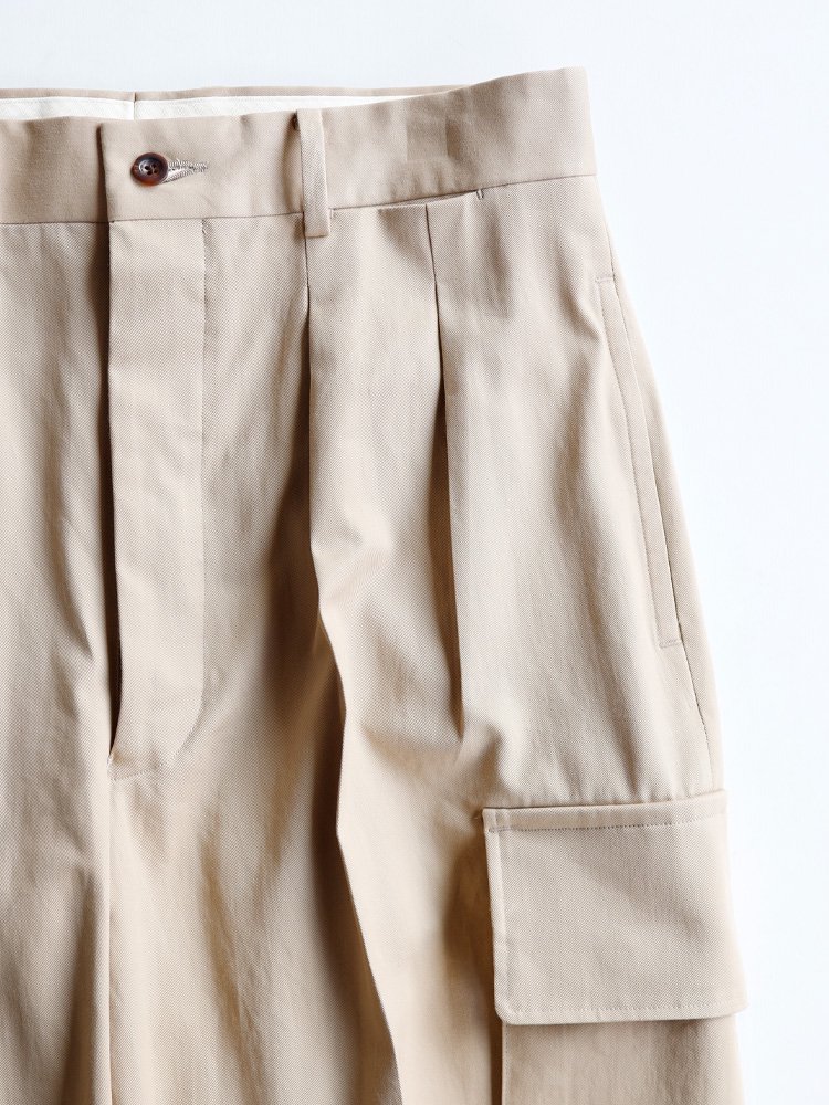 【HERILL】EGYPTIAN COTTON CARGO PANTS (BEIGE) - TROUPE ONLINE SHOP - COMOLI  AURALEE Graphpaper NEAT Hender Scheme 通販