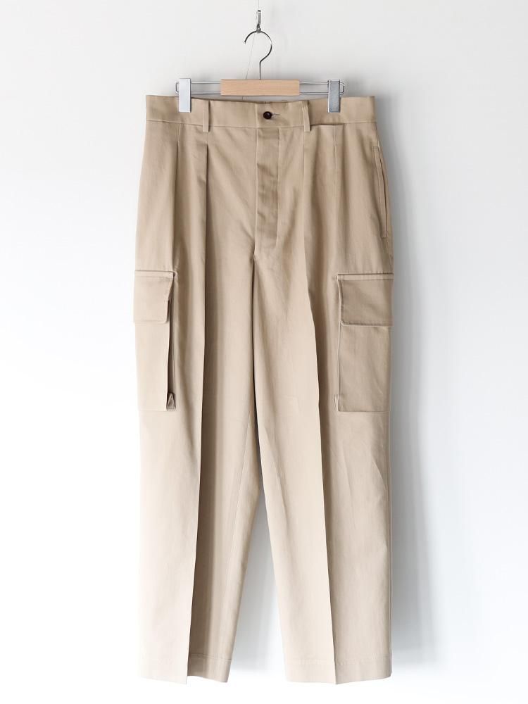 HERILL / EGYPTIAN COTTON CARGO PANTS (BEIGE) - TROUPE ONLINE
