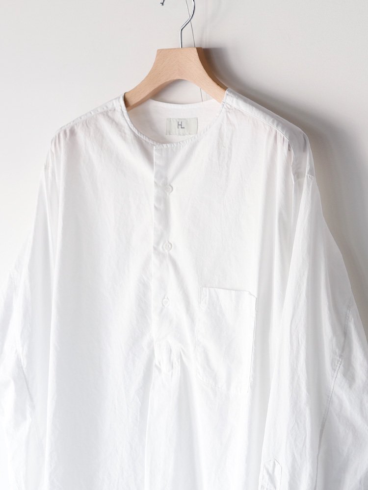 HERILL】SUVIN SMOCK SHIRTS (WHITE) - TROUPE ONLINE SHOP - COMOLI