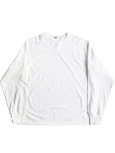 【AUBETT】GIZA空紡天竺フットボールTシャツ (WHITE)