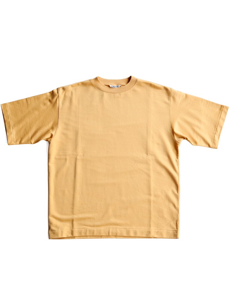 22SS AURALEE NAPPED SWEAT TEE #ORANGE Tシャツ/カットソー(半袖/袖なし) 【まとめ買い】
