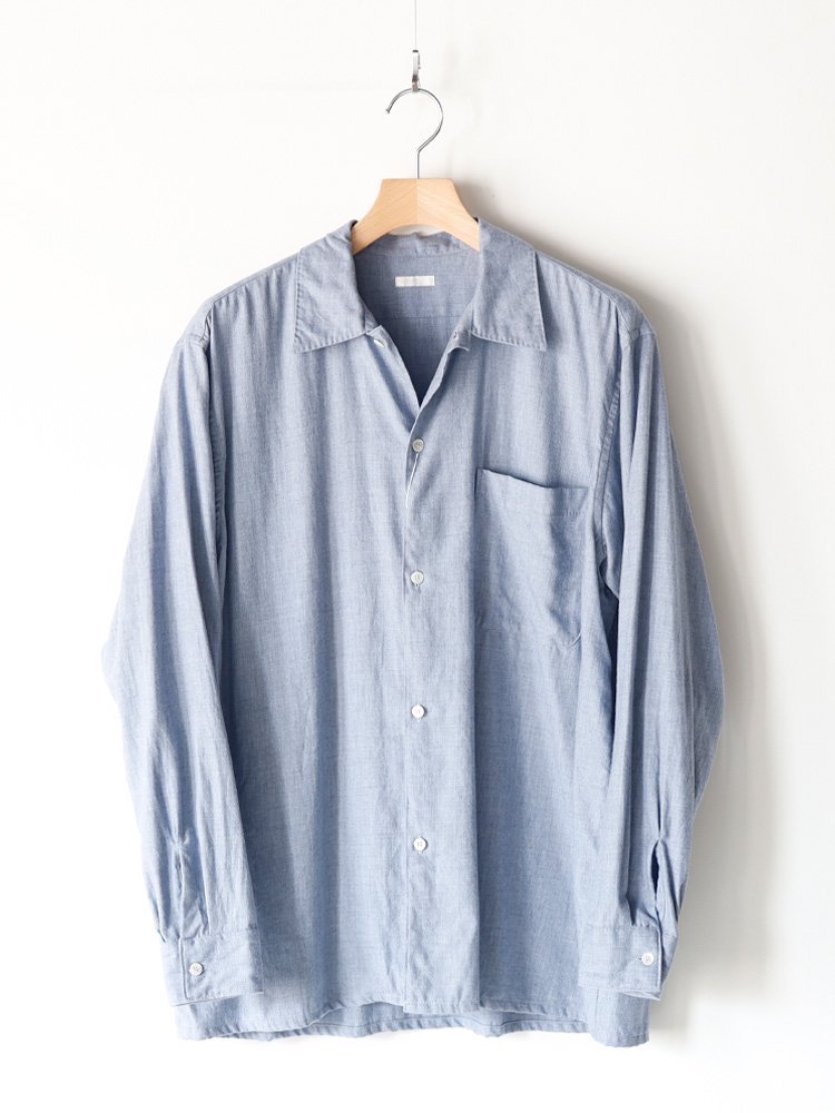【COMOLI】コットンカシミアオープンカラーシャツ (SAX) - TROUPE ONLINE SHOP - COMOLI AURALEE  Graphpaper NEAT Hender Scheme 通販